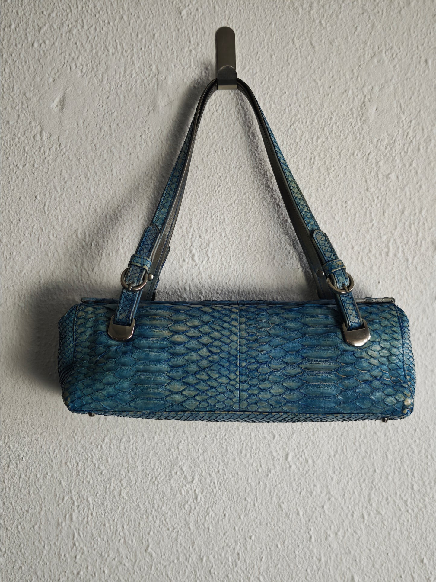 Genuine python leather bag