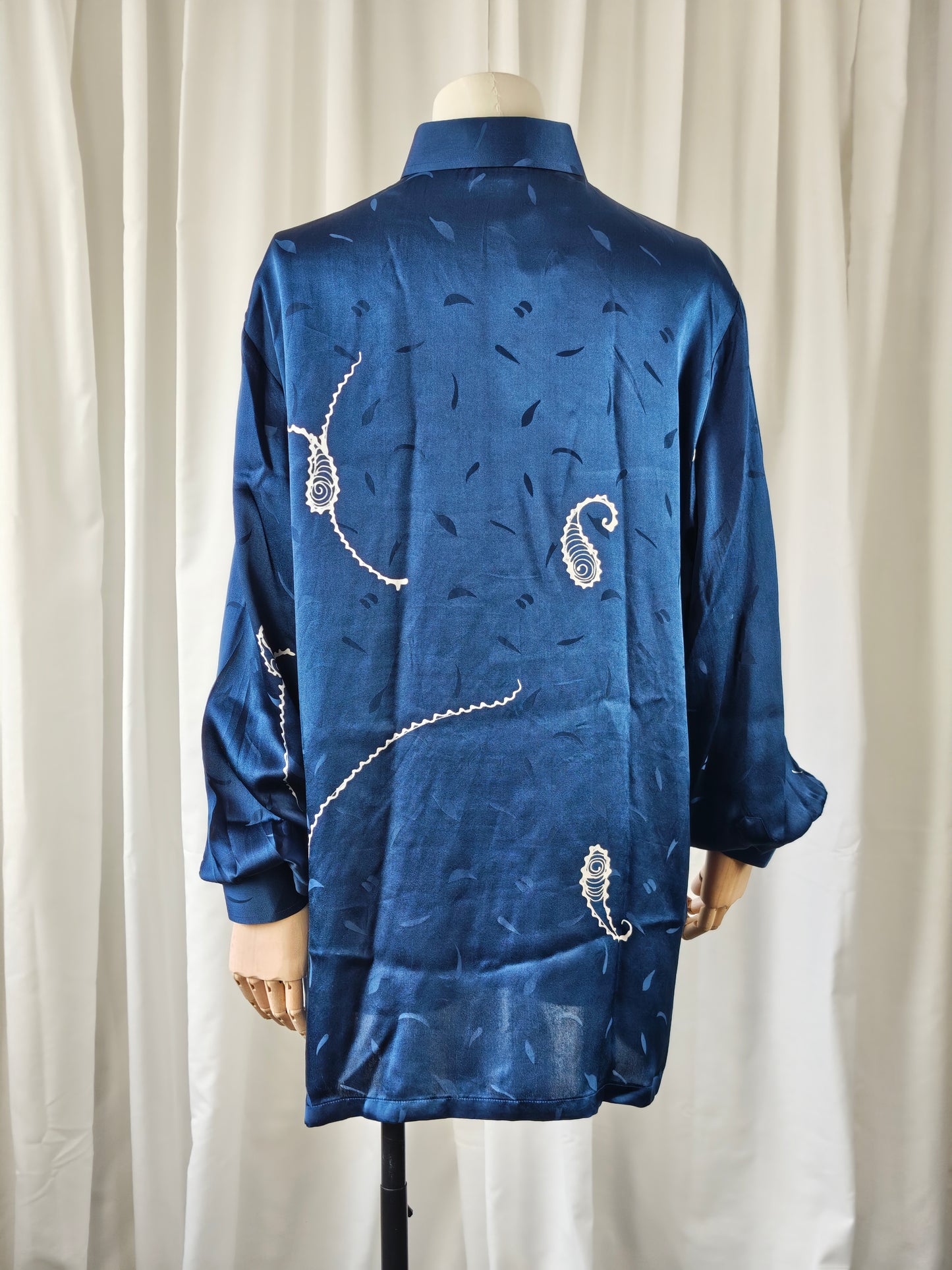 90s silk shirt - M/L