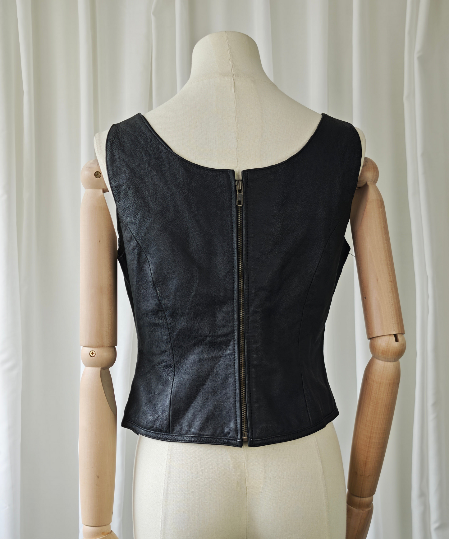 Leather corset top