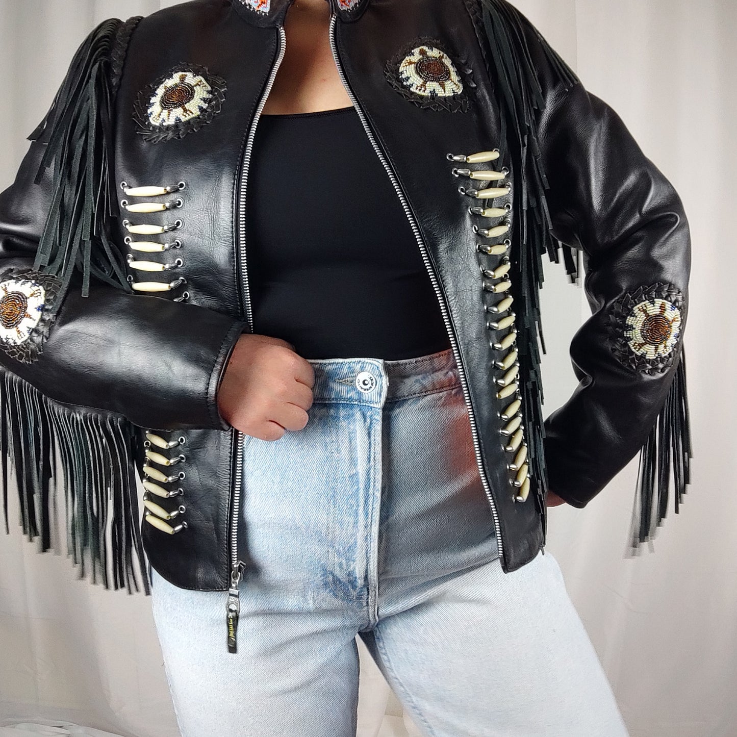 Vintage fringe jacket - XS/S