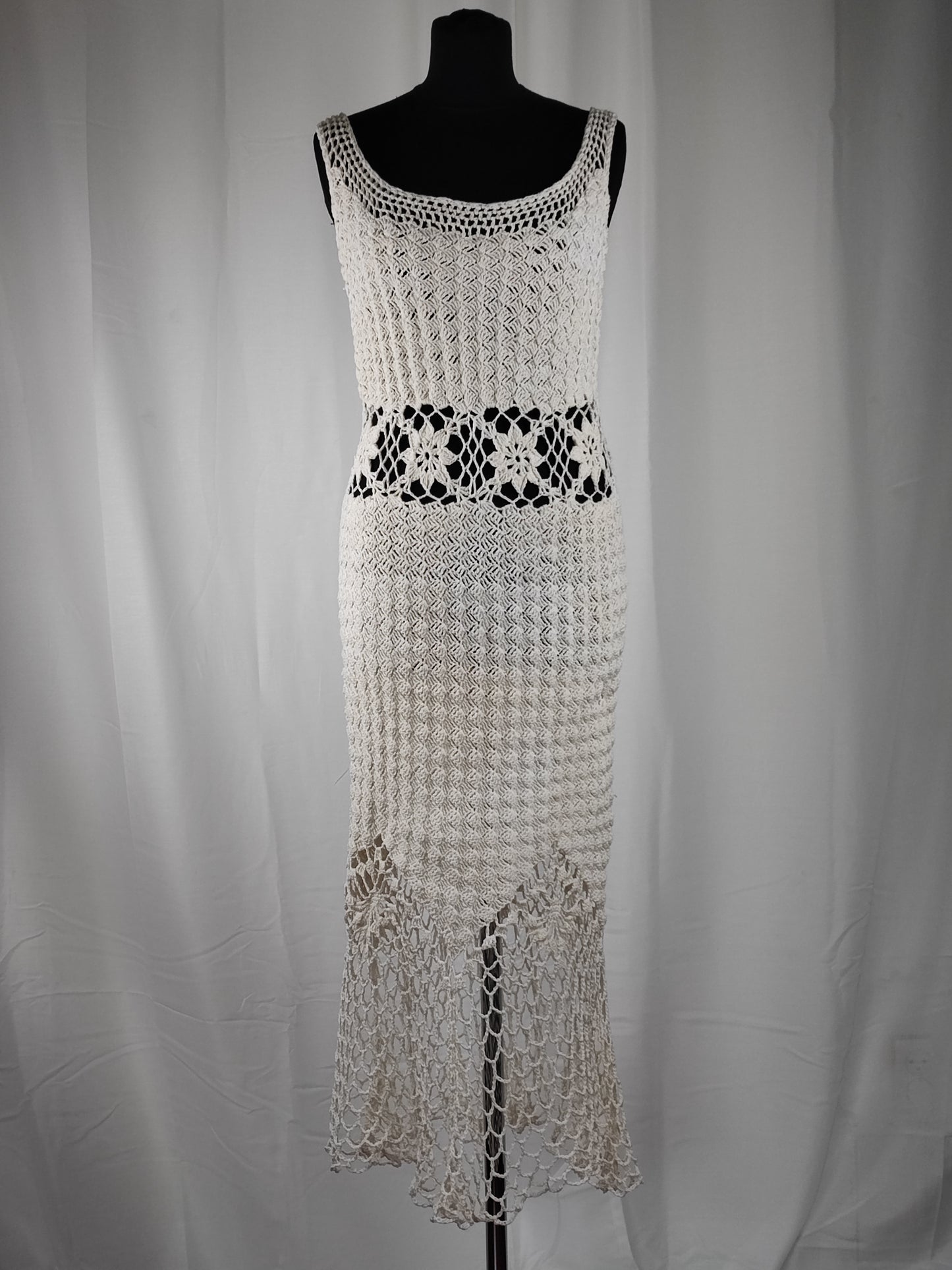 70's crochet dress - S/M