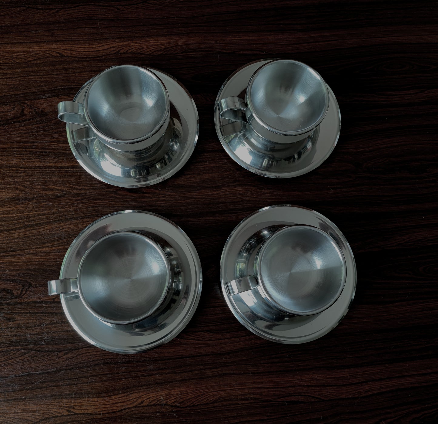 Chrome coffee cups