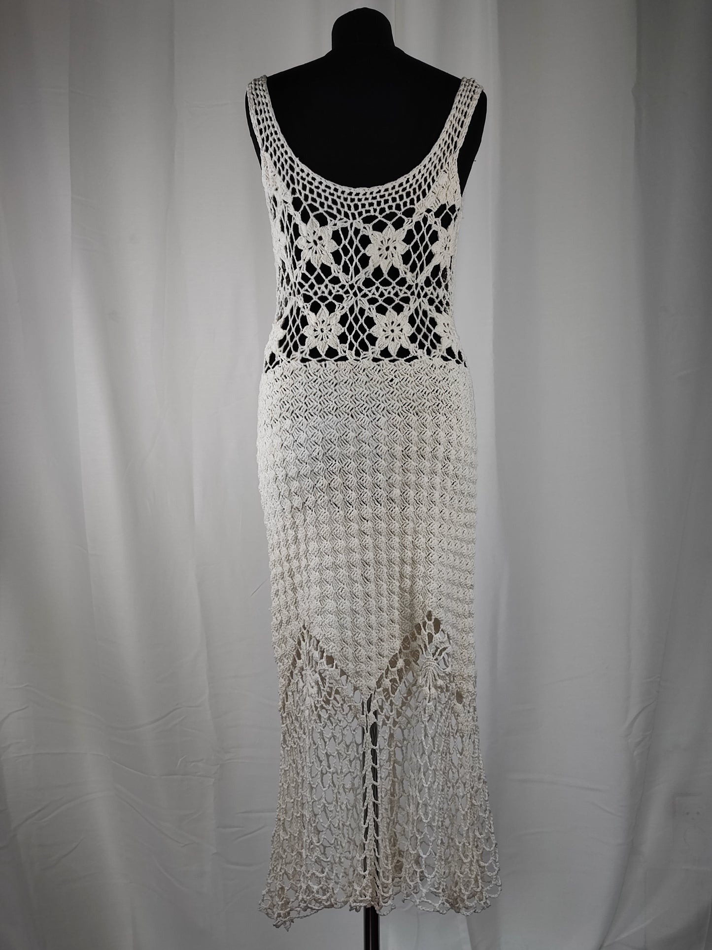 70's crochet dress - S/M