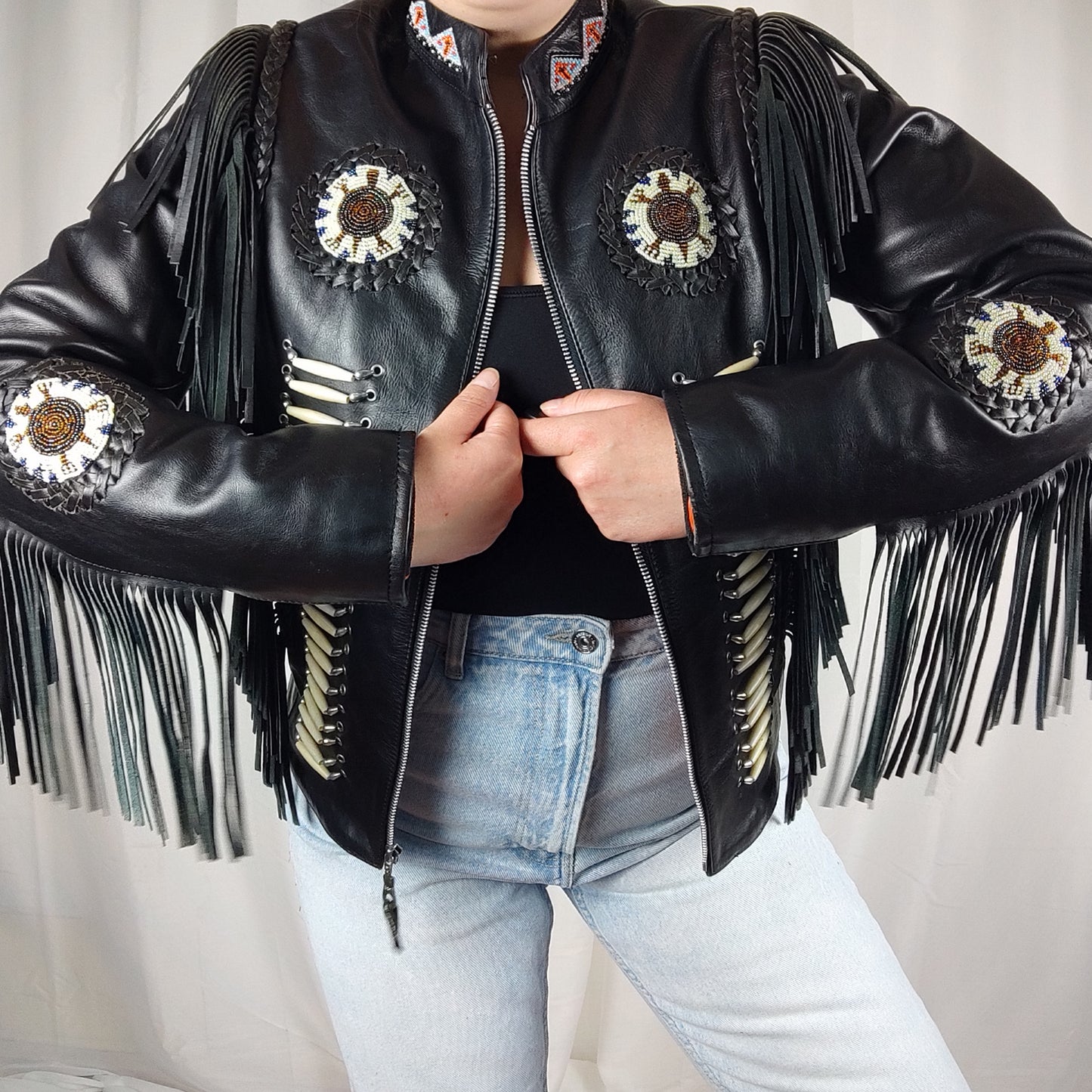 Vintage fringe jacket - XS/S