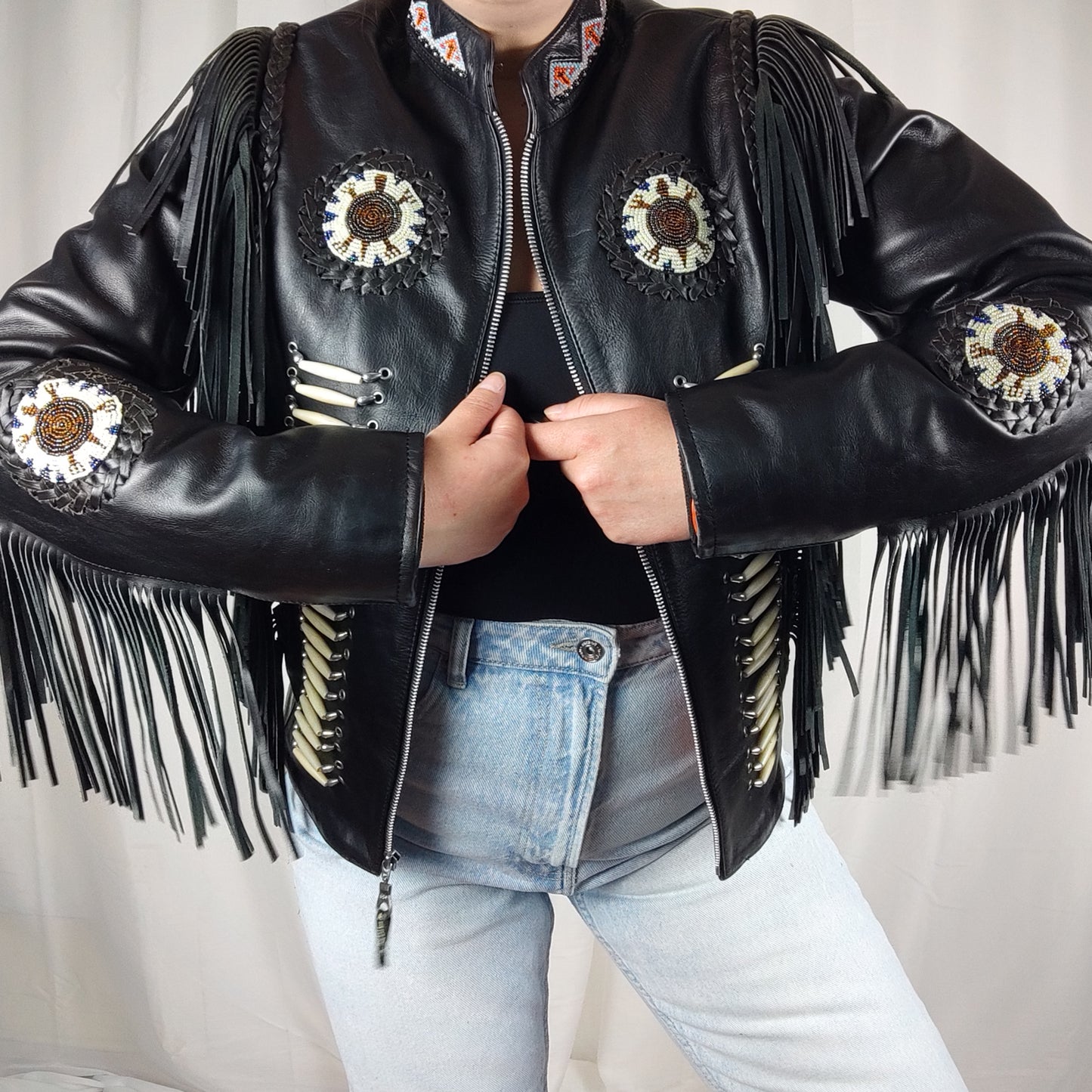 Vintage fringe jacket - XS/S