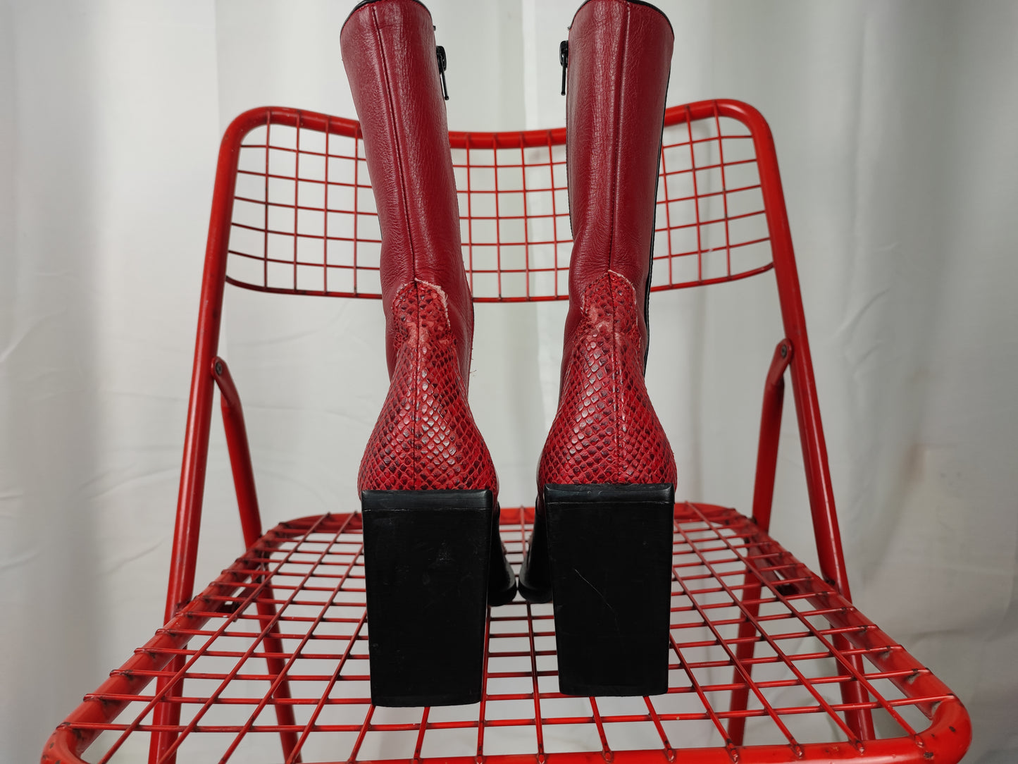 Burgundy boots - 36