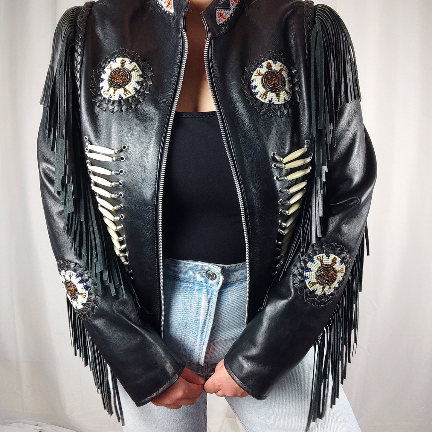 Vintage fringe jacket - XS/S