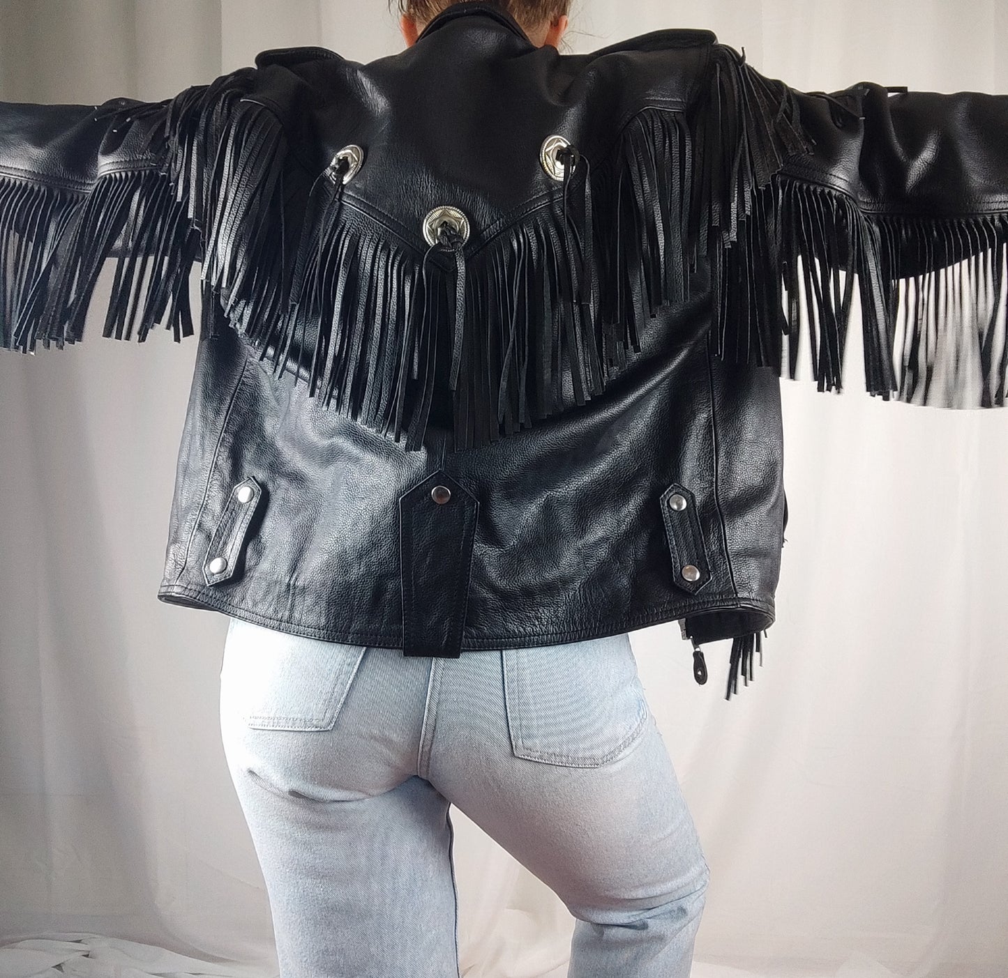 Fringe biker jacket - L/XL