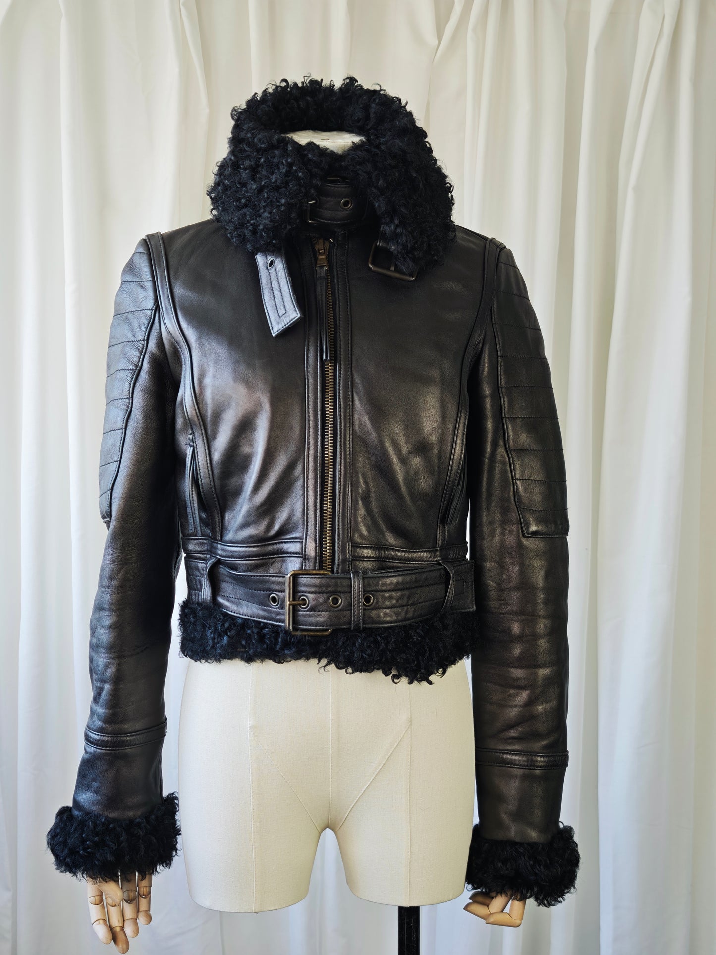 Shearling aviator jacket