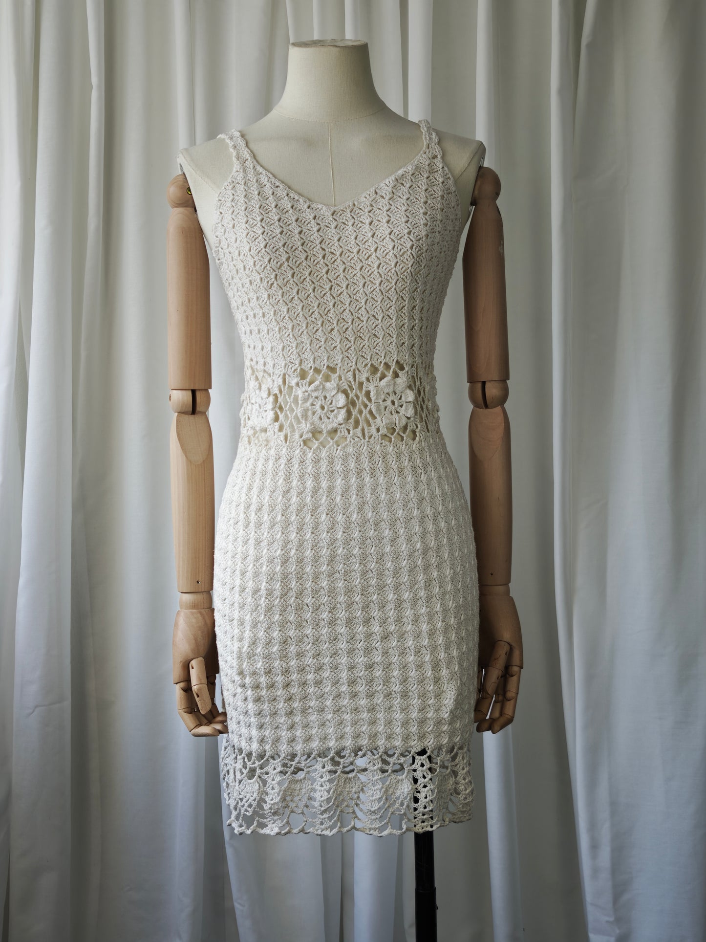 Crochet mini dress
