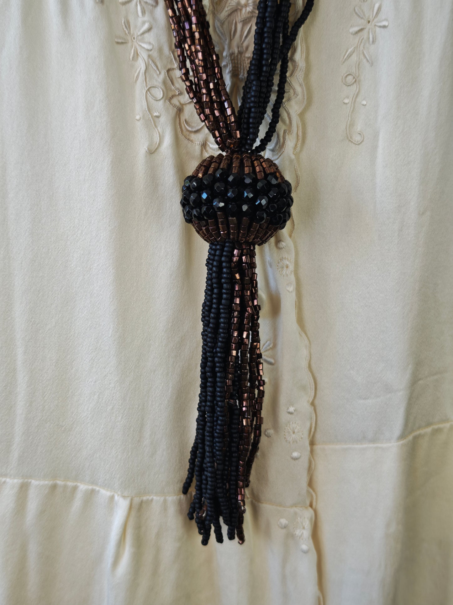 Beaded tassel pendant