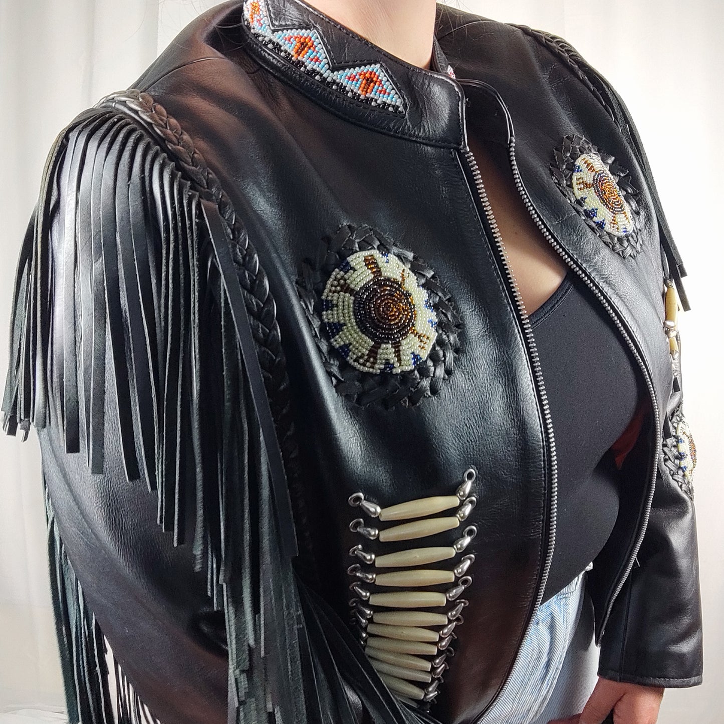 Vintage fringe jacket - XS/S