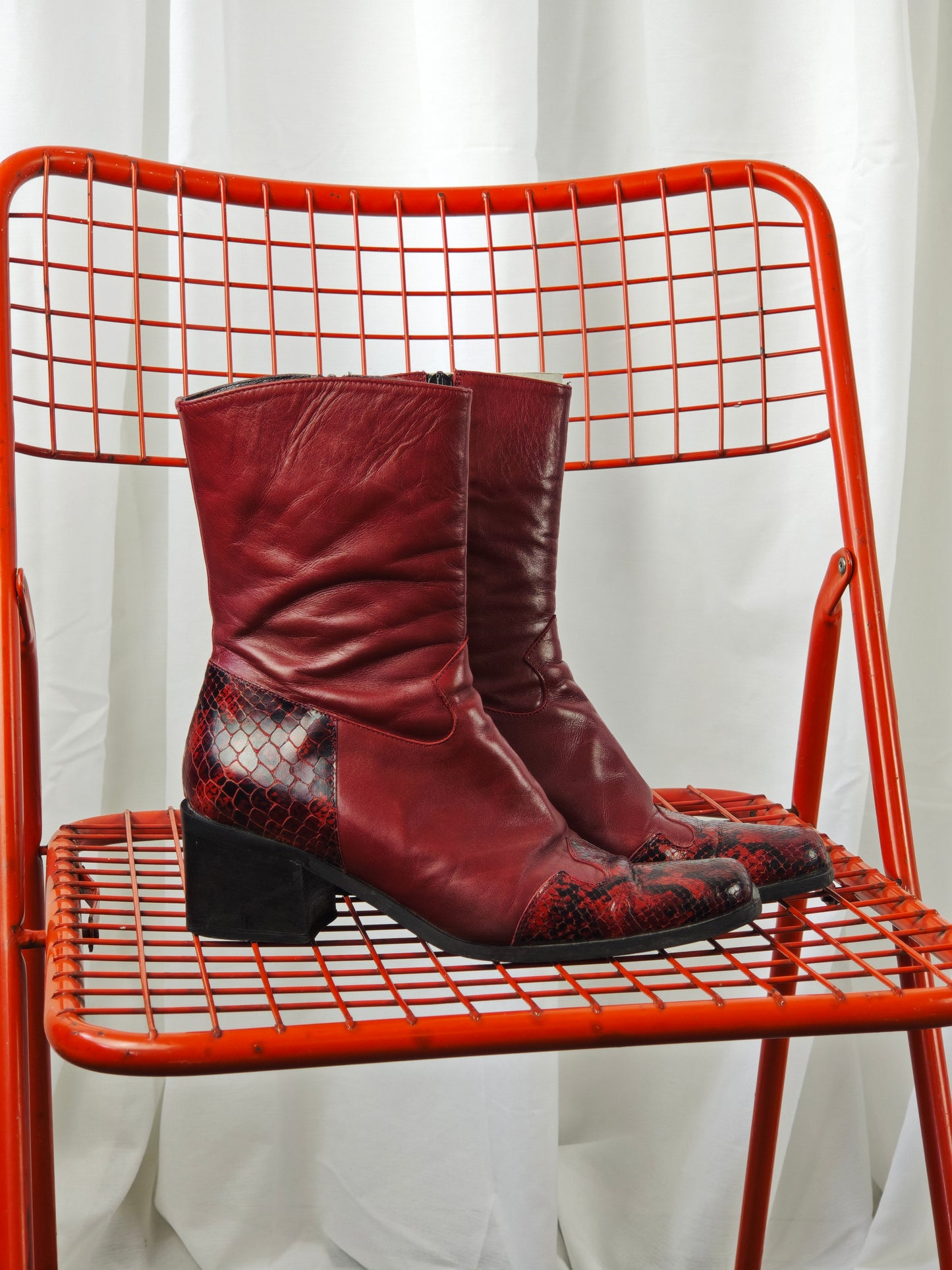 90s snake boots - 37