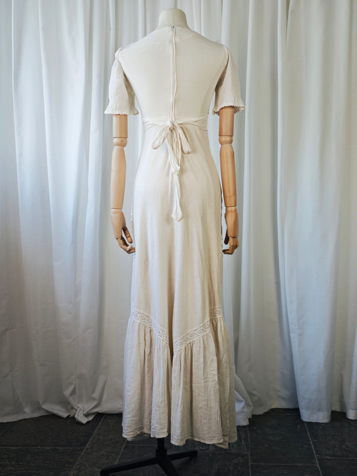 1970s cotton gauze dress