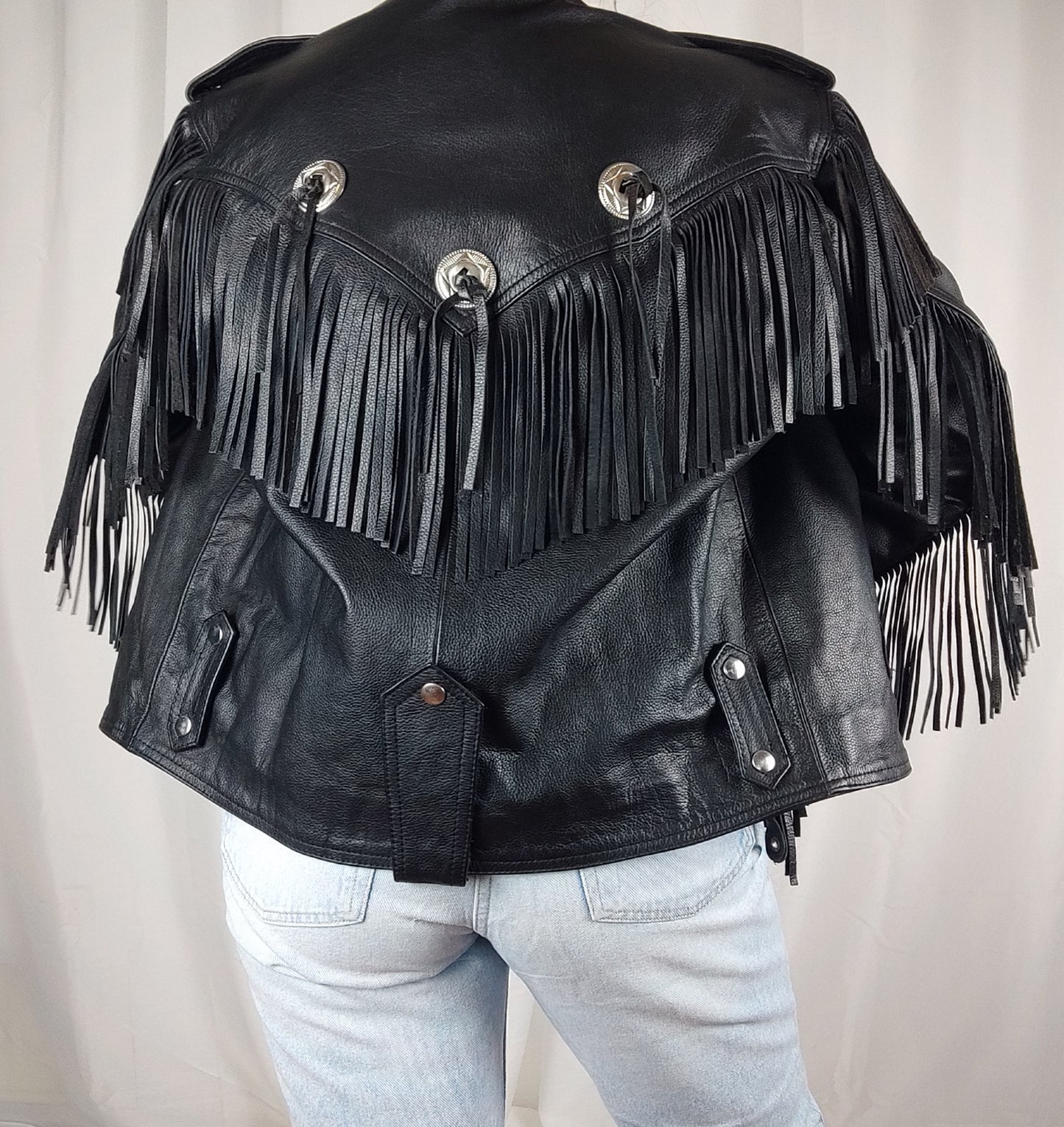 Fringe biker jacket - L/XL