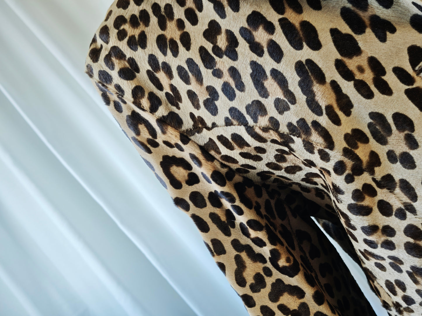 Leopard pony hair jacket