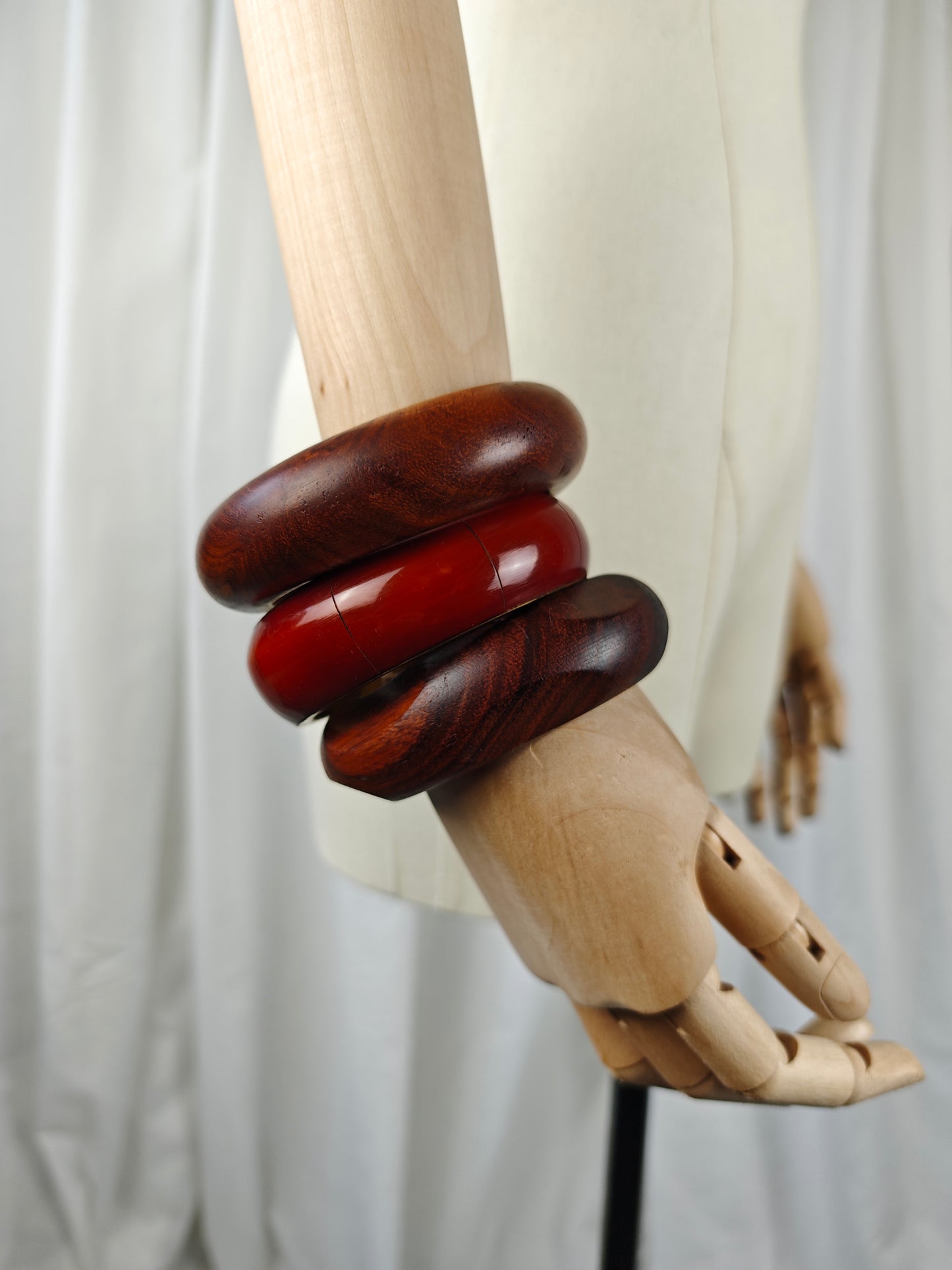 Wood bangle stack