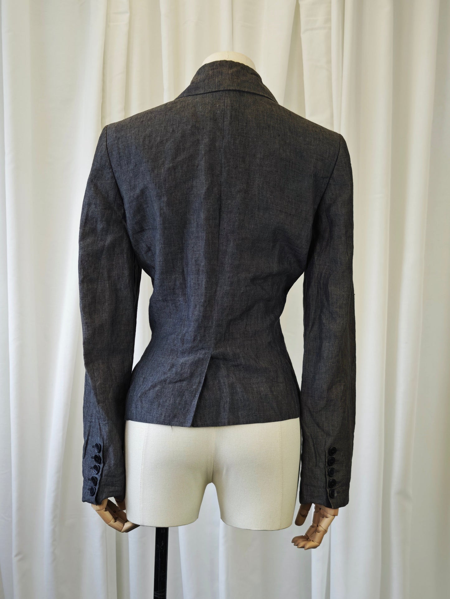 Linen fitted blazer