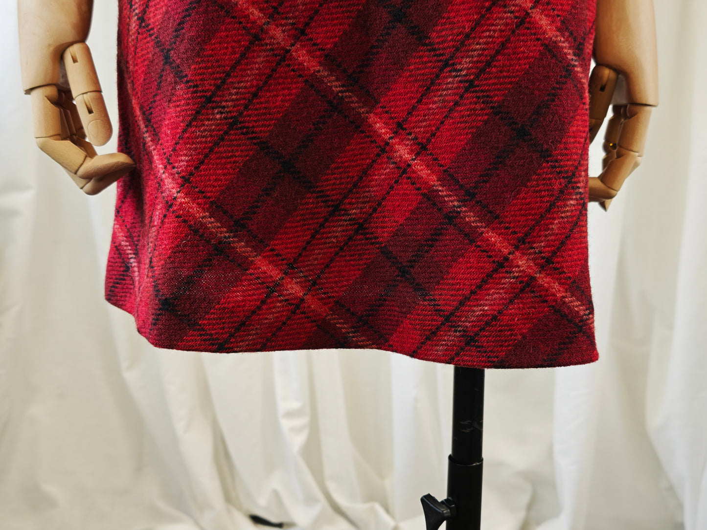 Wool checked skirt - S/M