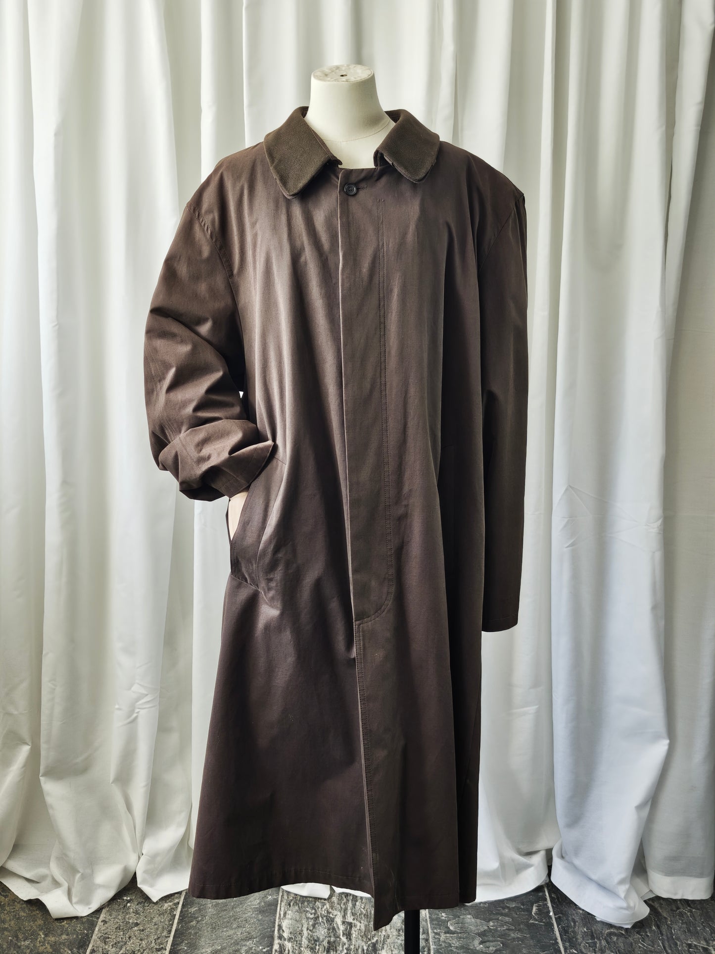 Chocolate brown bugatti trench - XL/XXL