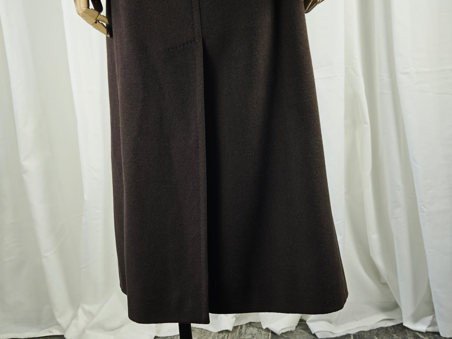 Chocolate brown coat - M/L