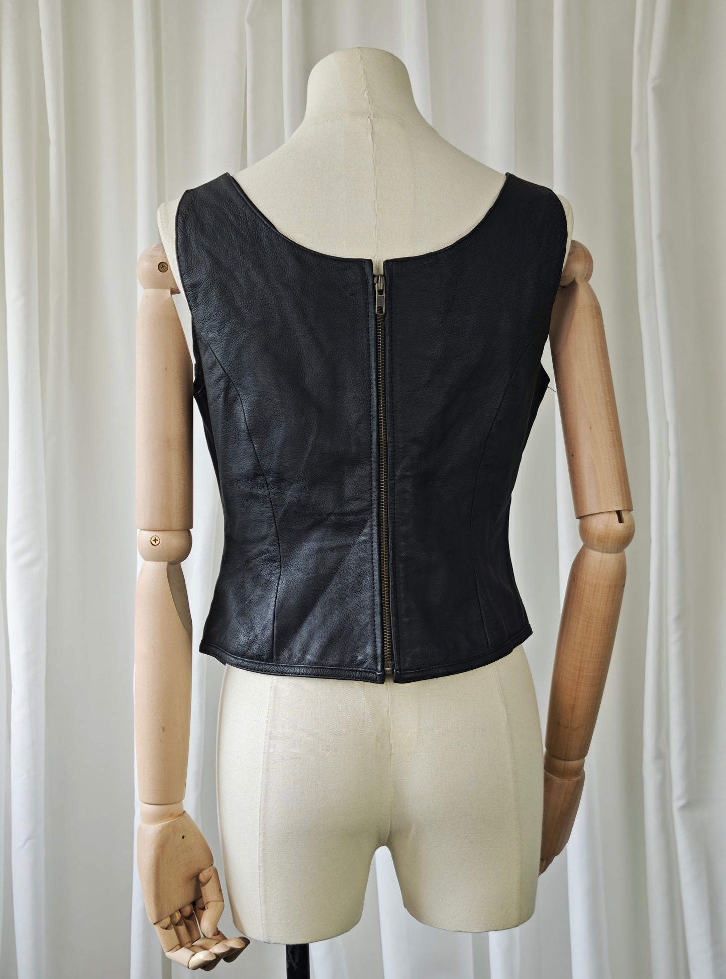 Leather corset top