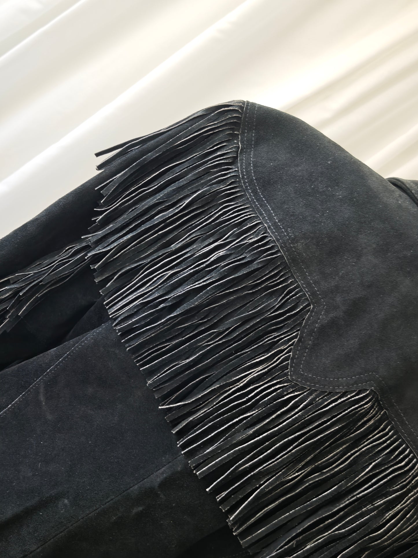 Suède fringe jacket