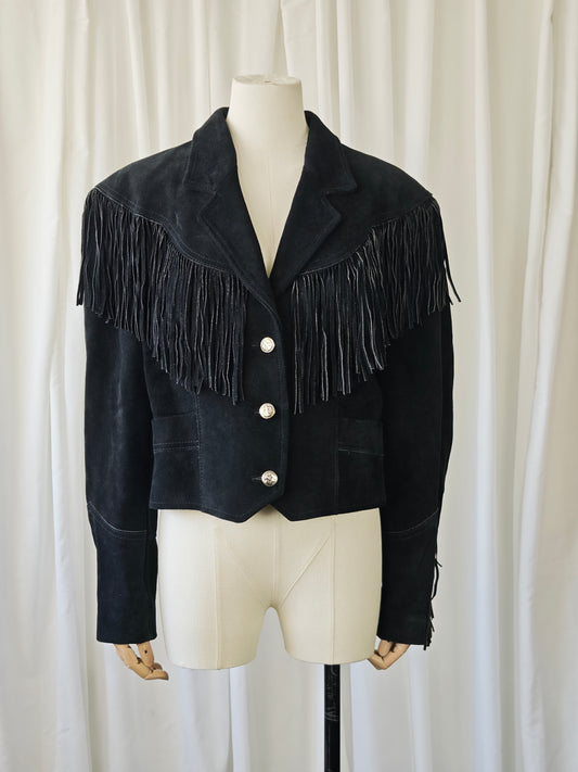 Suède fringe jacket