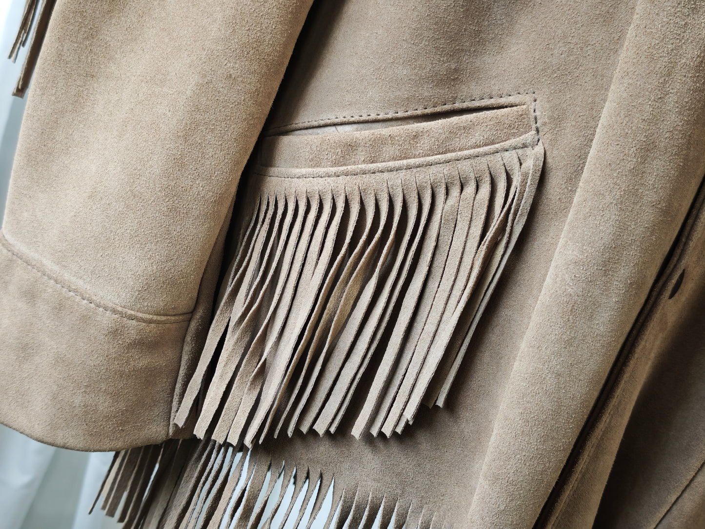 Suède fringe jacket