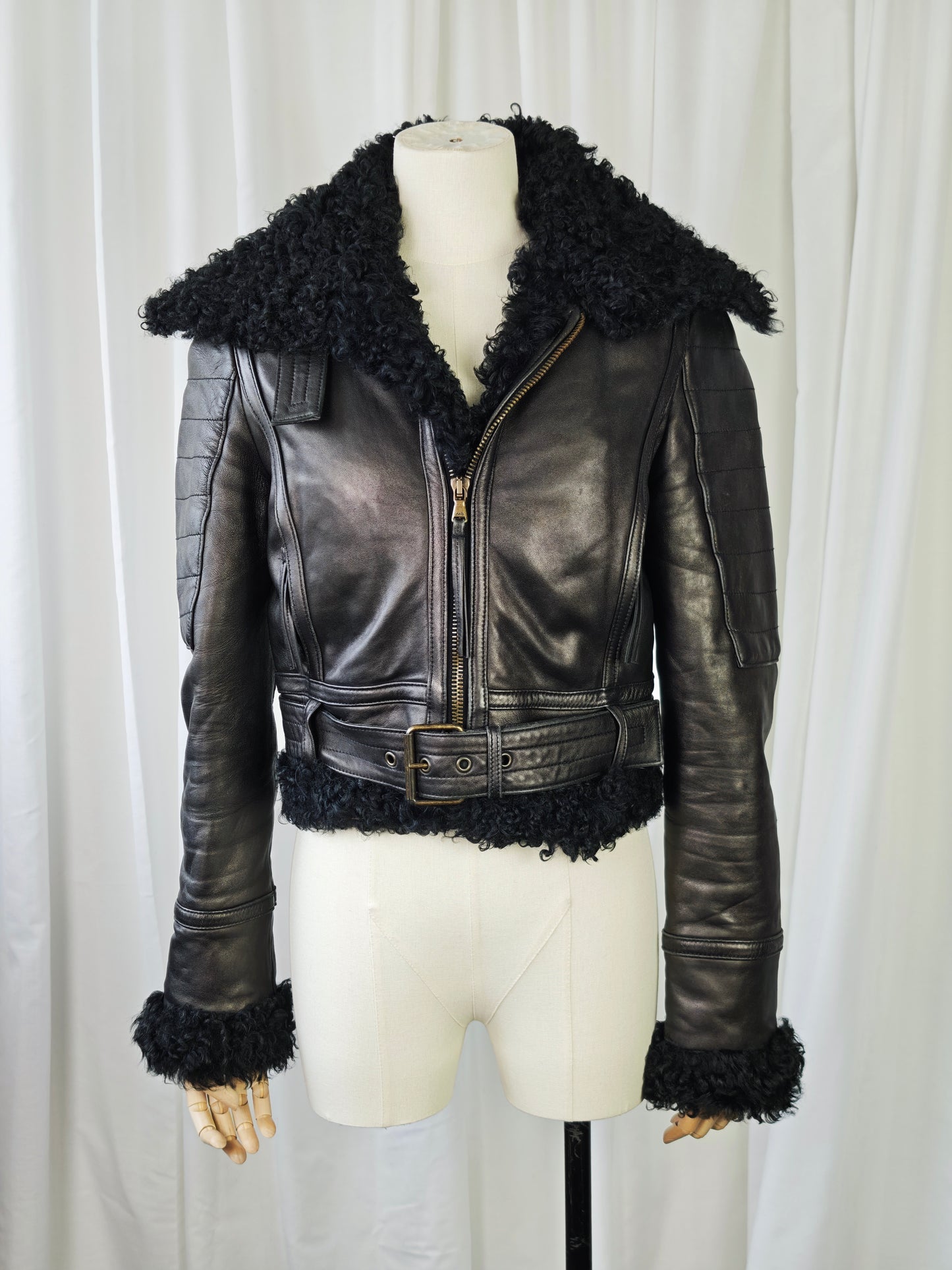 Shearling aviator jacket