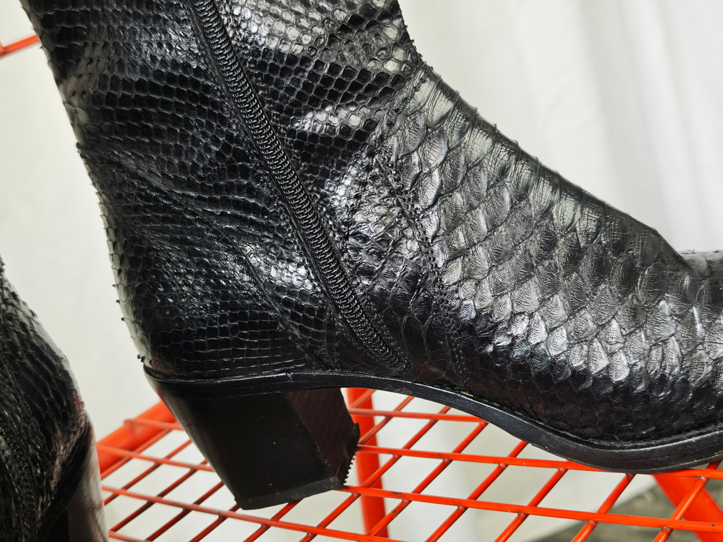 Snake skin western boots - 39 1/2