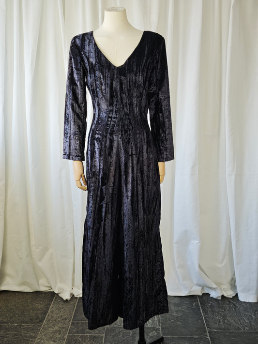 1970's velvet jumpsuit - 34/36 (petit)