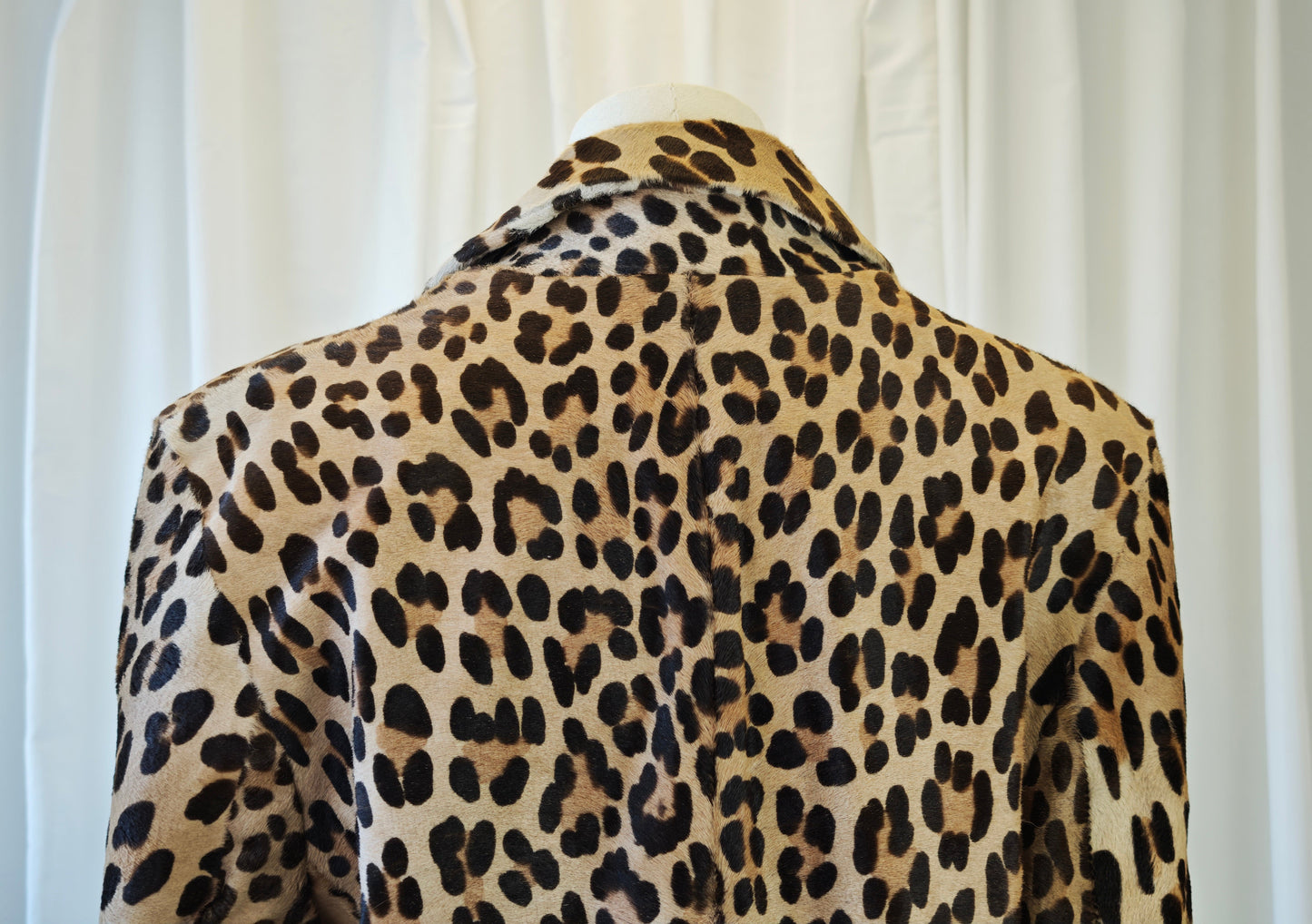 Leopard pony hair jacket