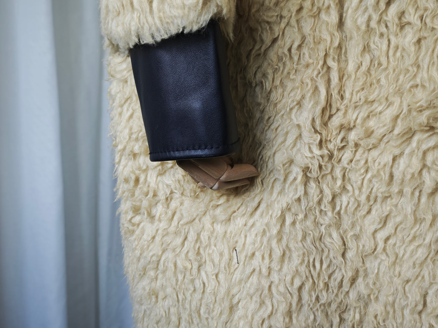 Maison Margiela faux fur coat