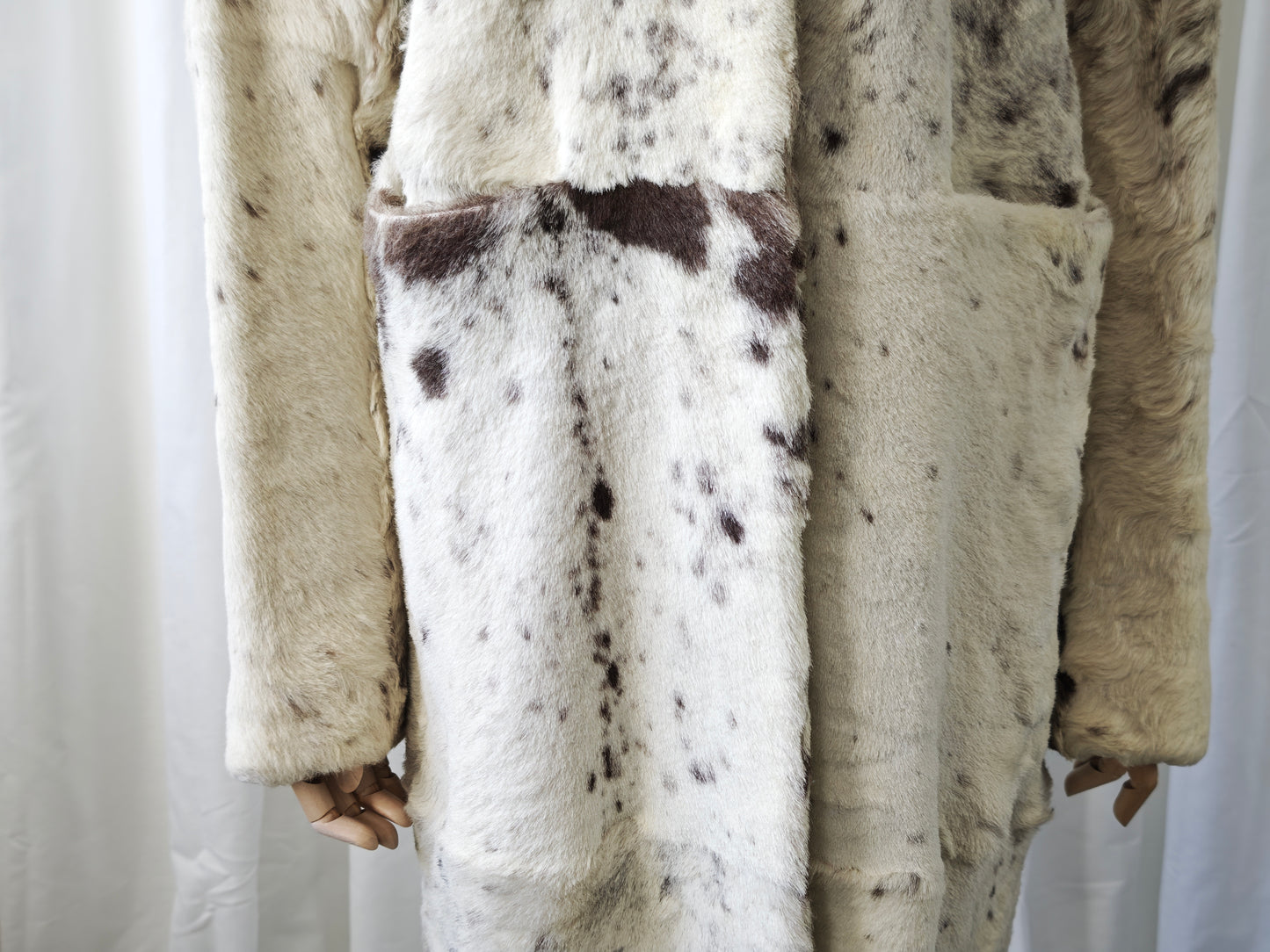 Cow print pony hair coat - M