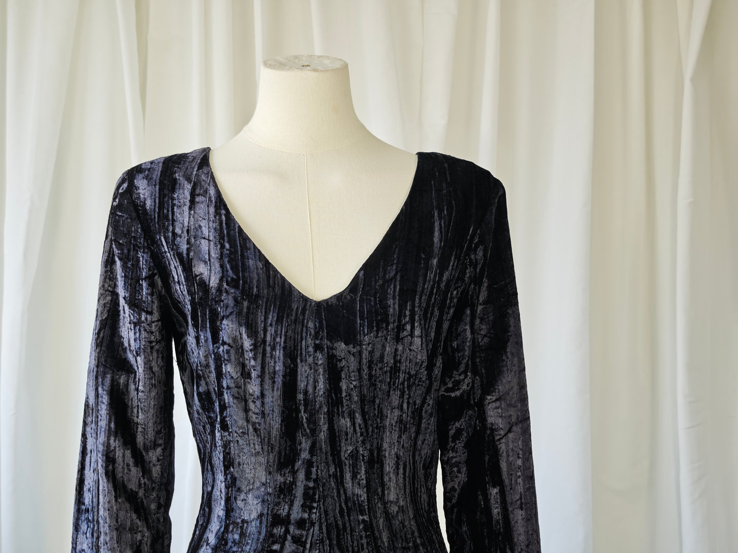1970's velvet jumpsuit - 34/36 (petit)