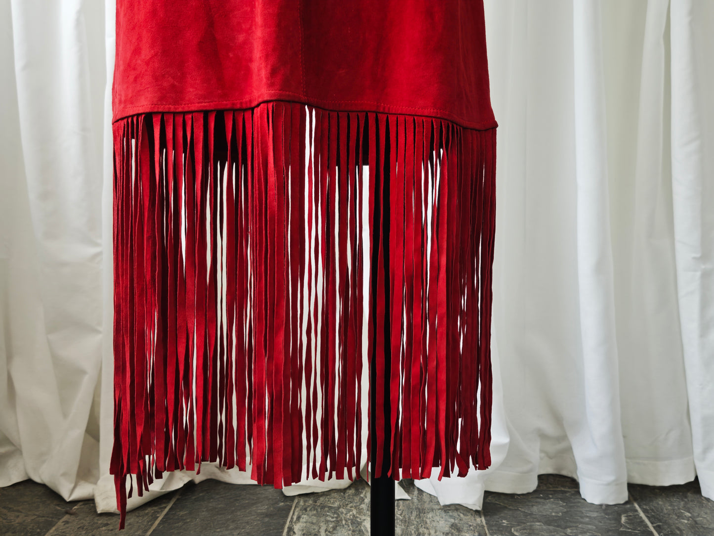 Suède fringe skirt