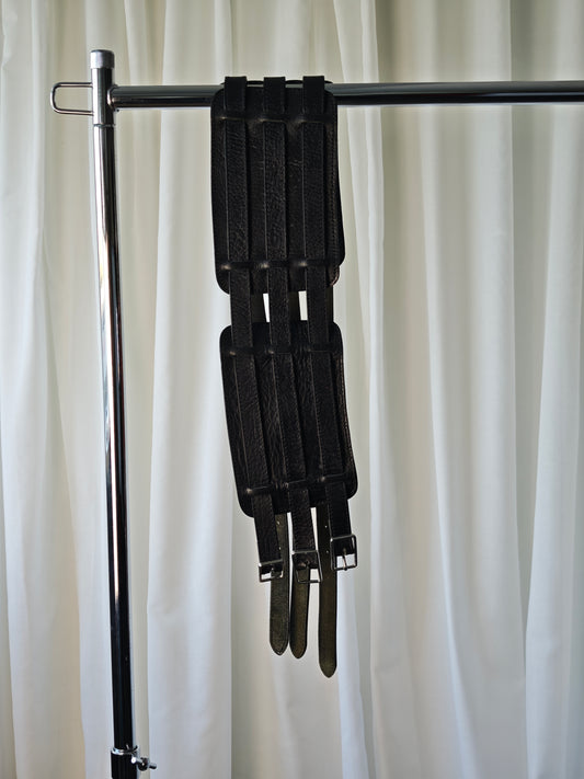 Leather corset belt - 90 cm
