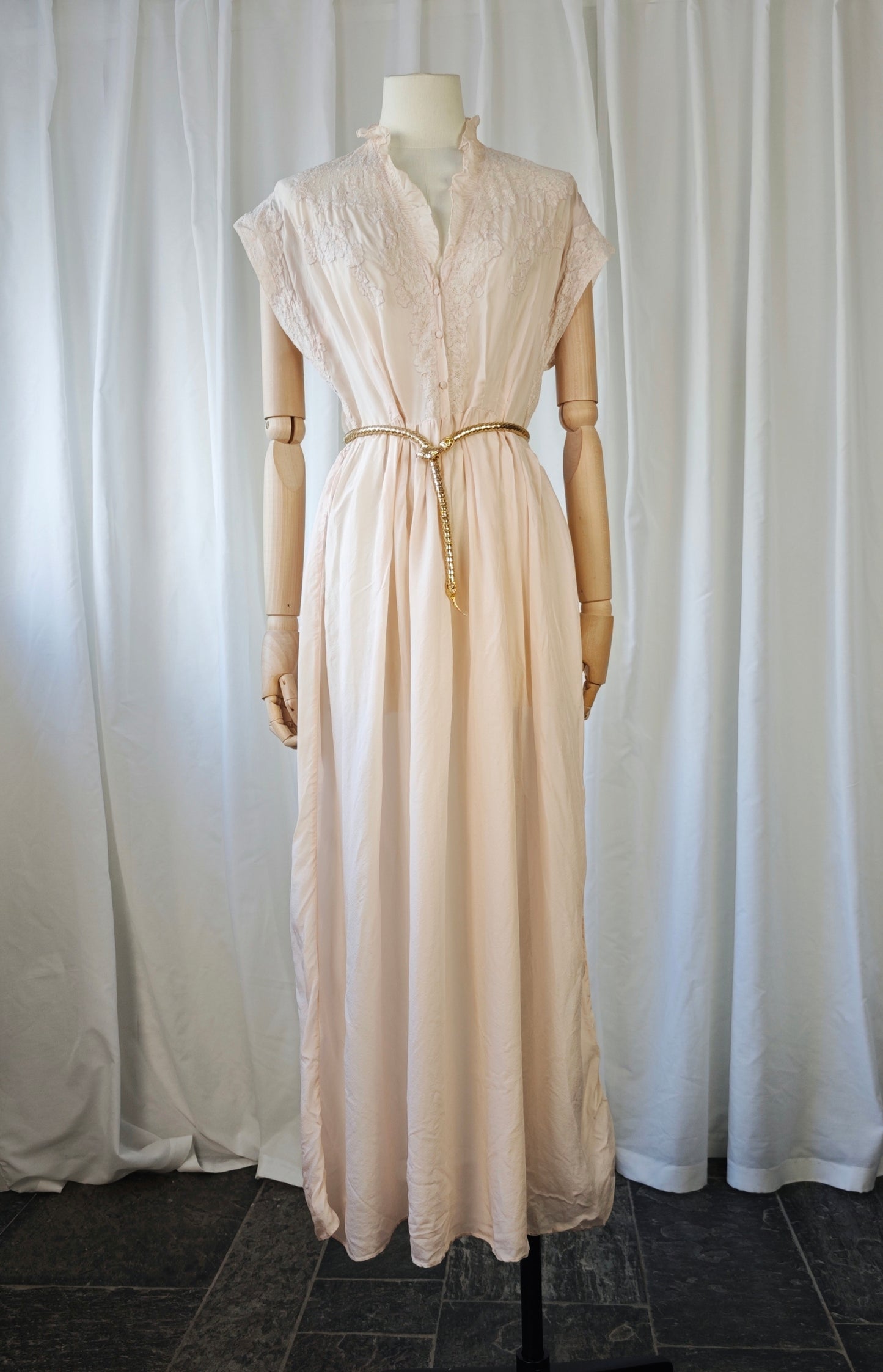 1930s silk slip dress