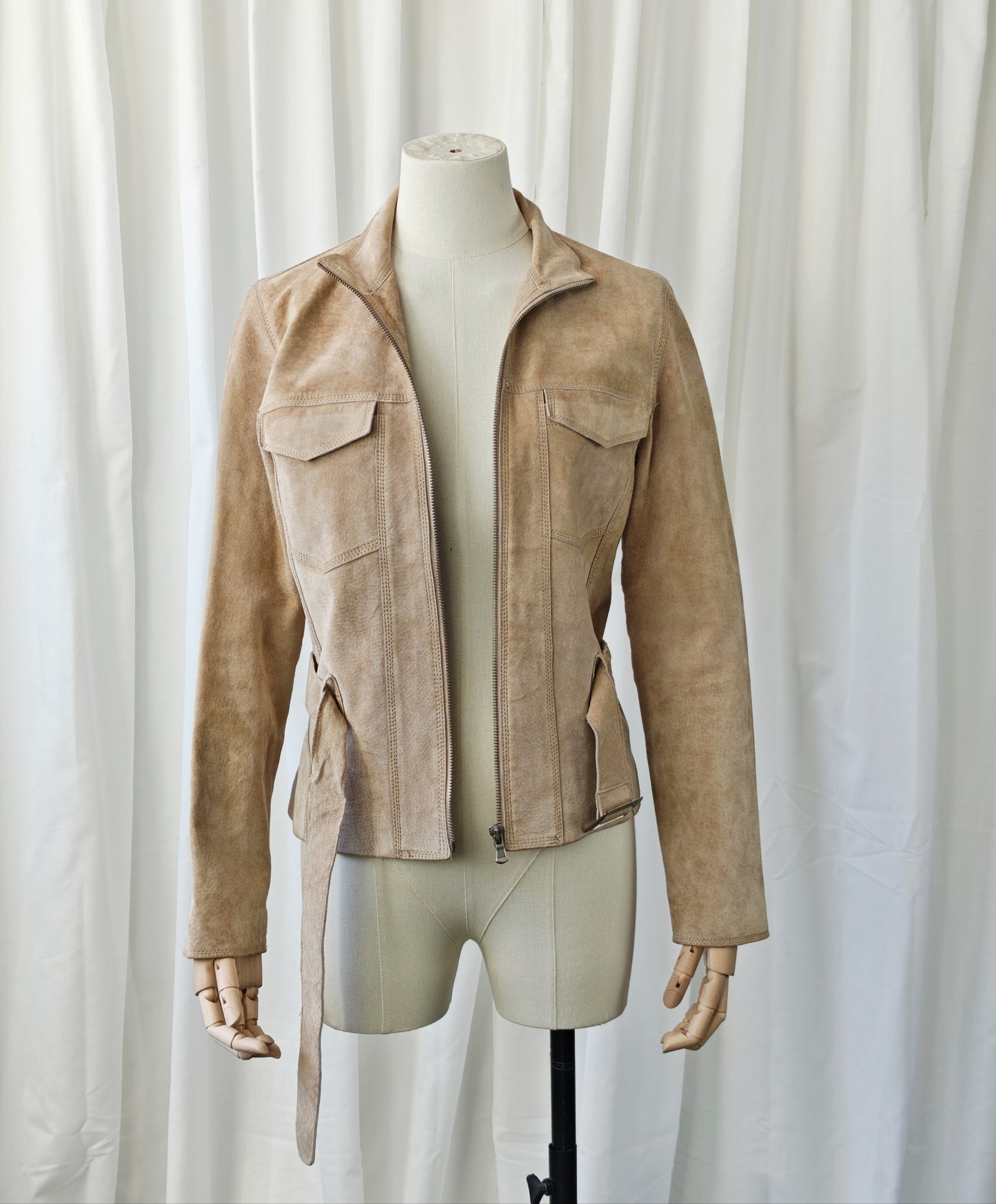 Minimalist suède jacket - S