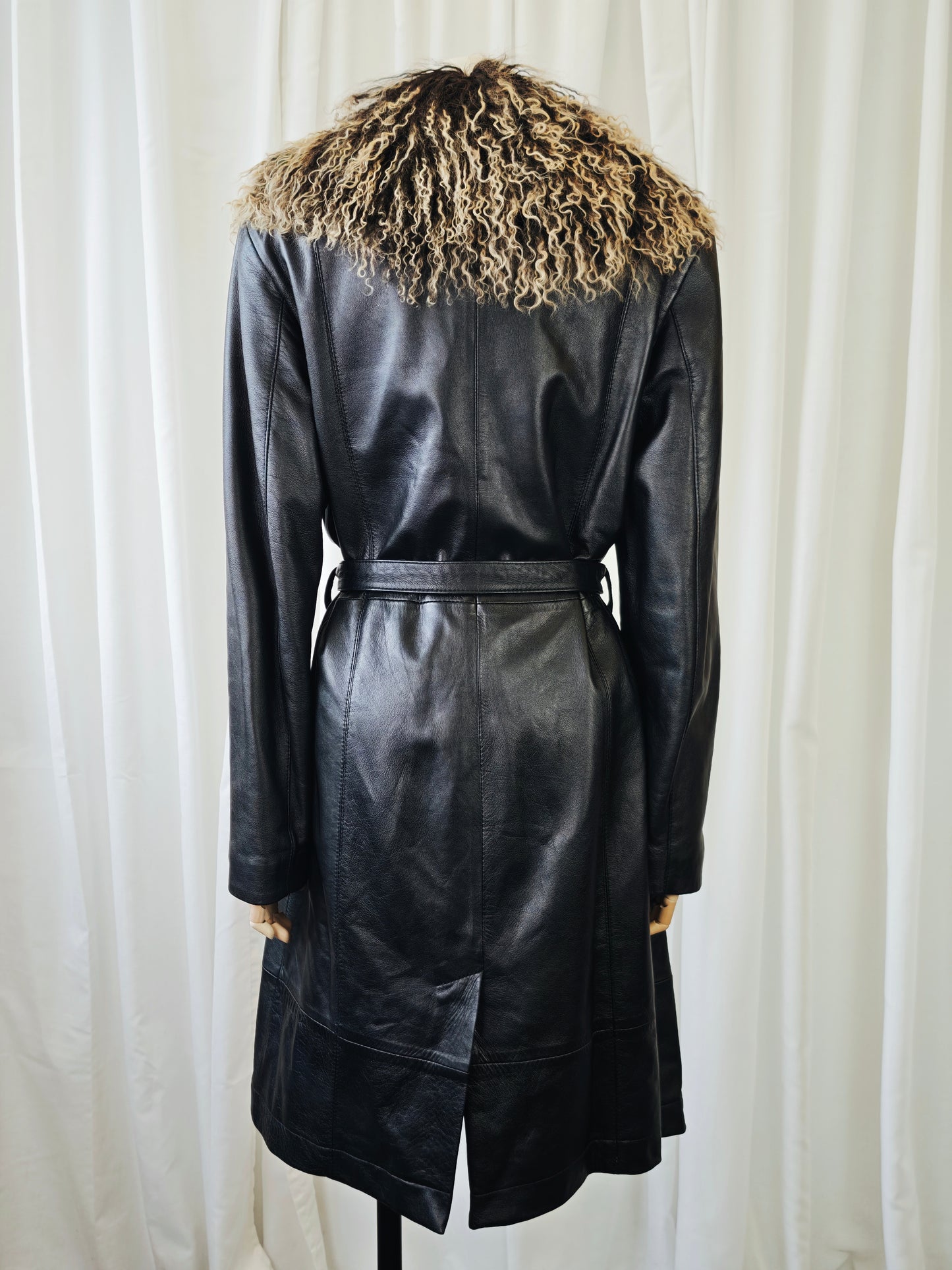 Leather trench