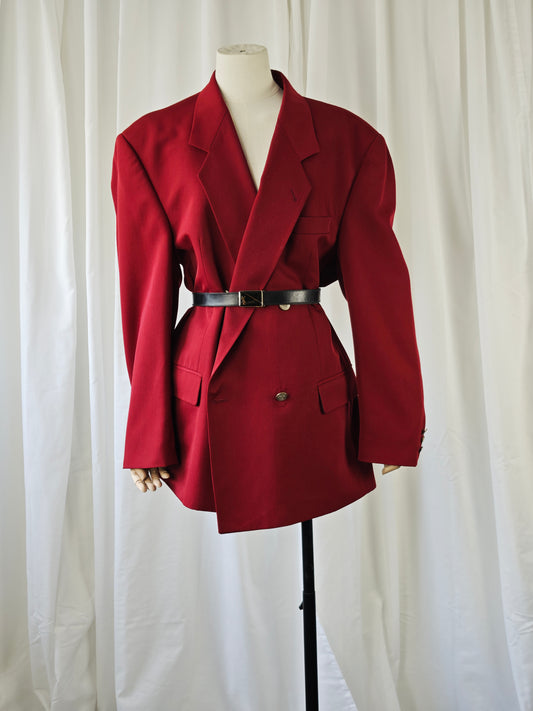 Burgundy blazer - L-XL