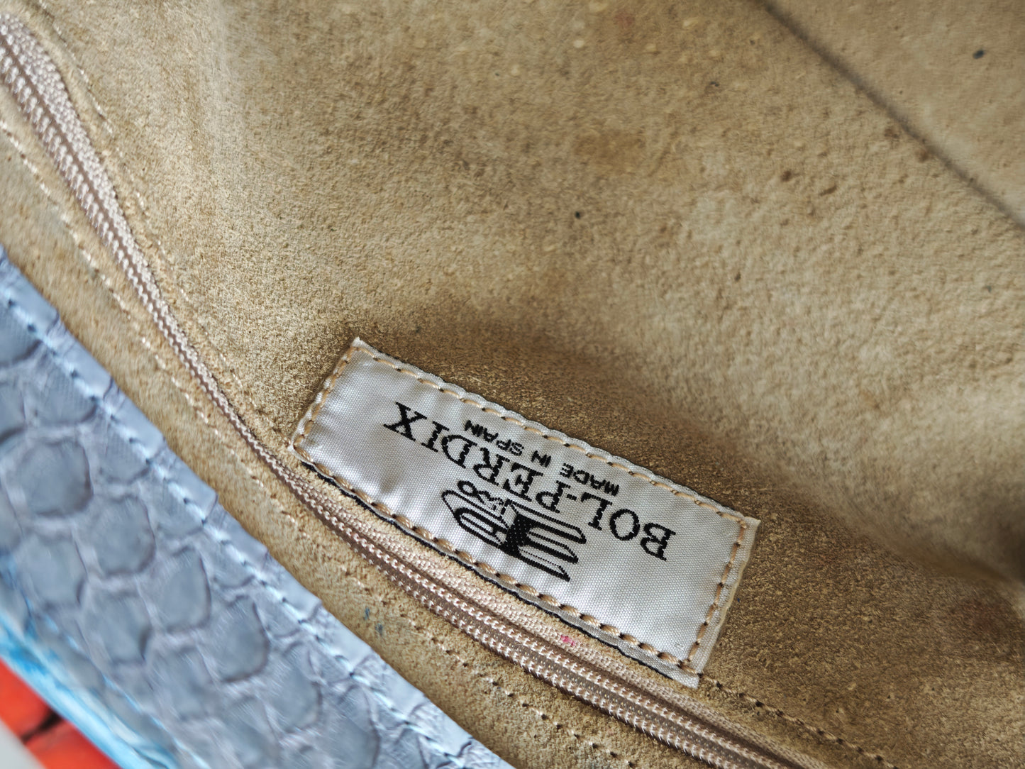 Genuine python leather bag