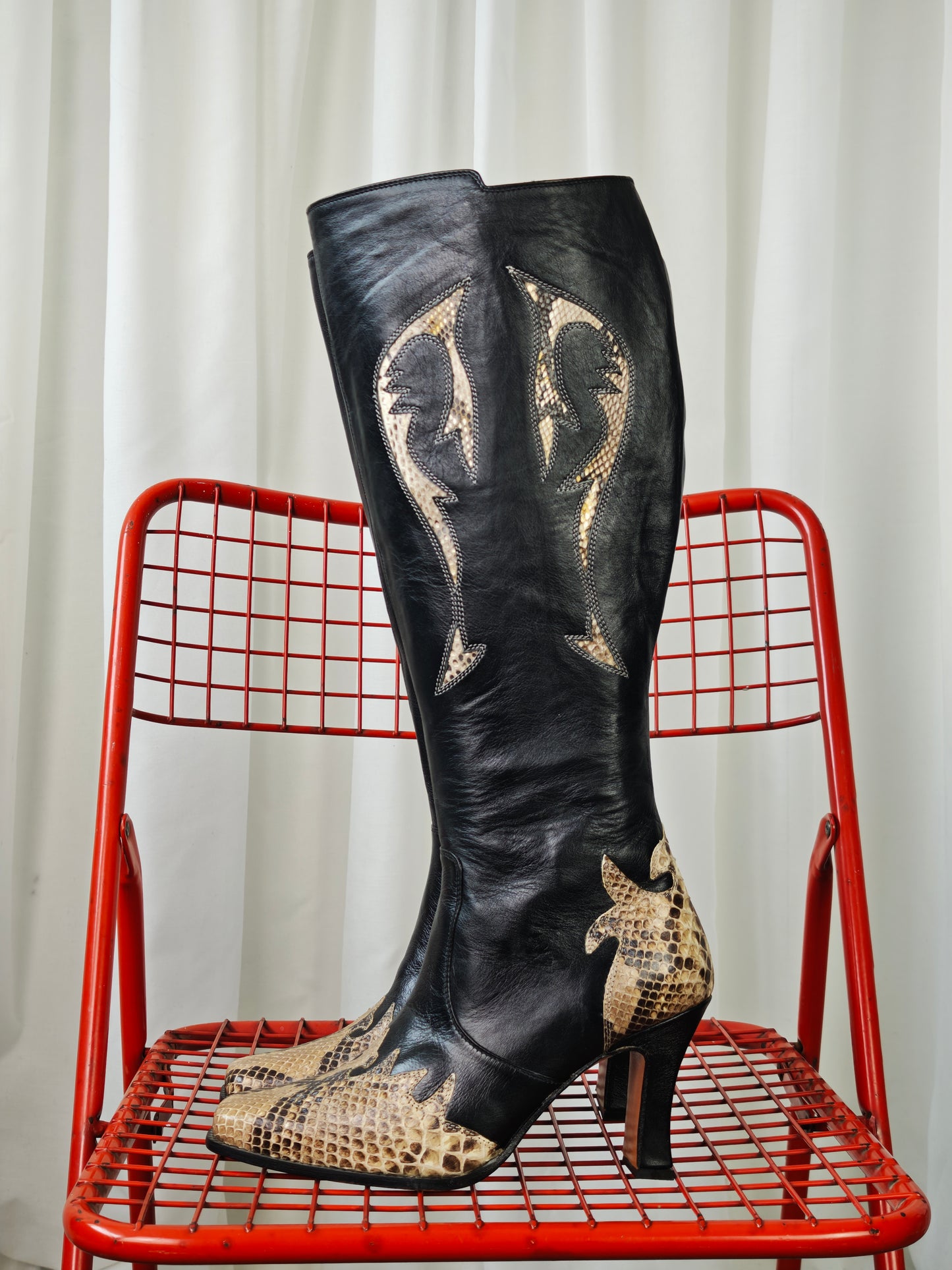 Knee high western boots - 37.5