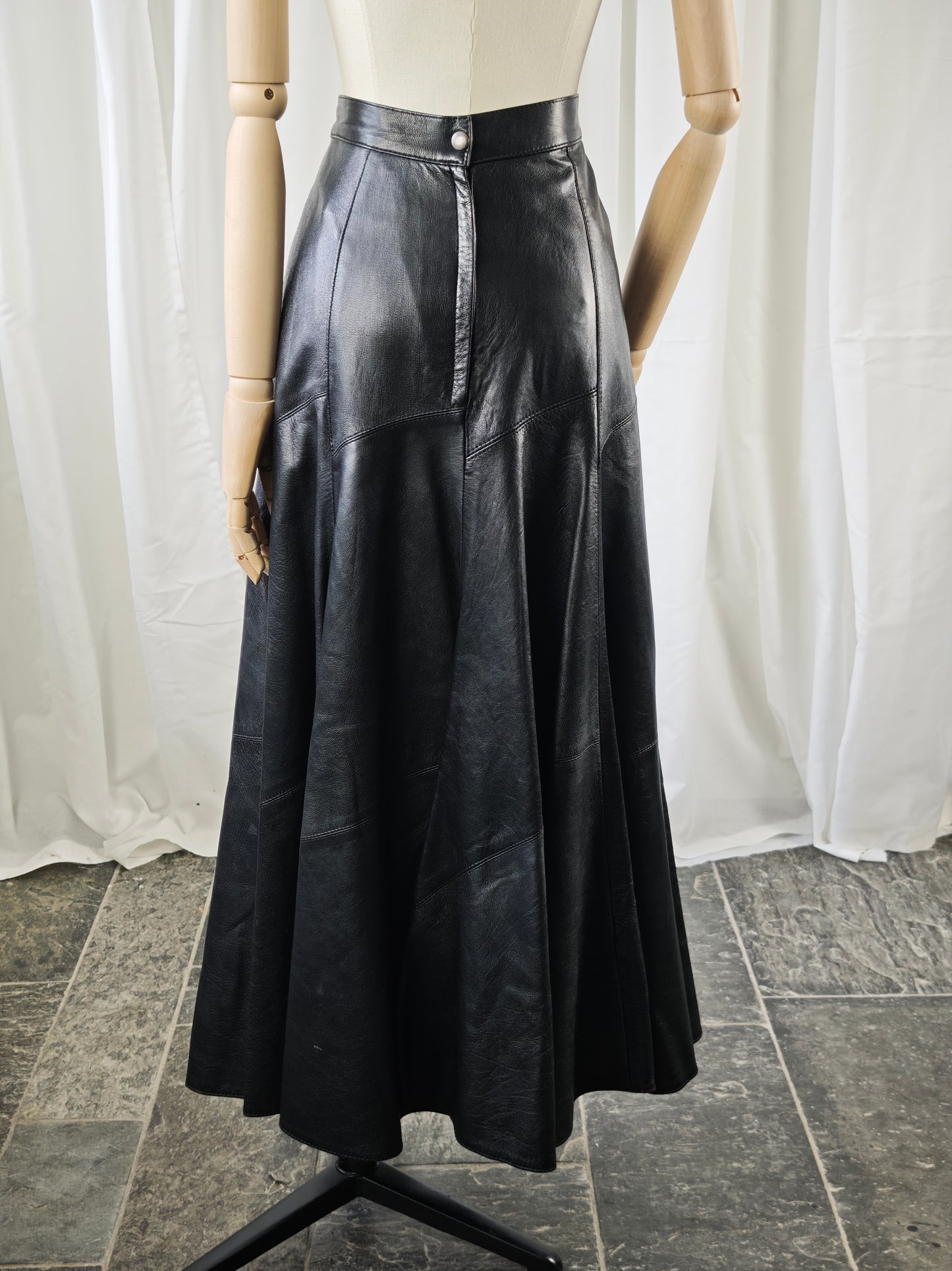 Leather maxi skirt - XS/S