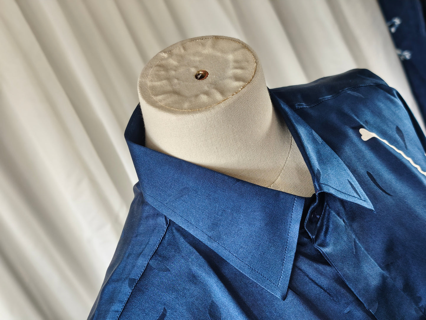 90s silk shirt - M/L