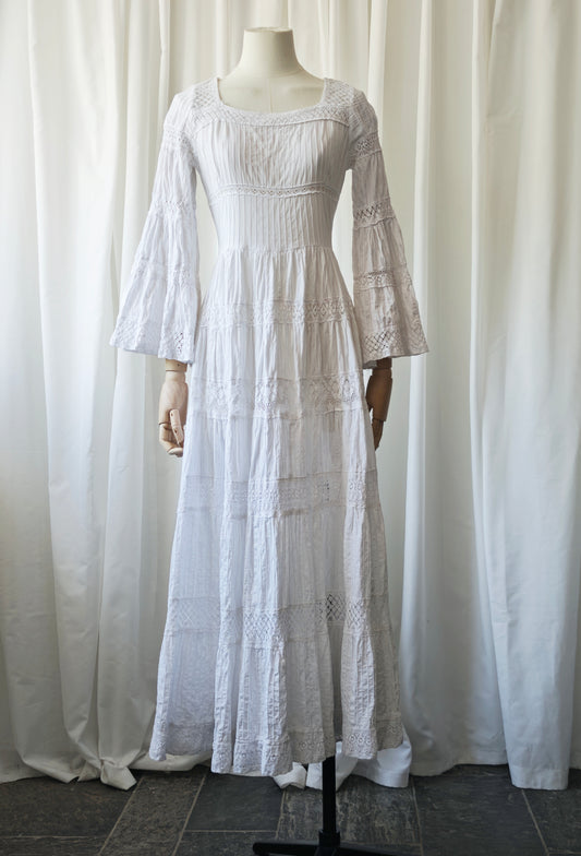 1970s mexican wedding dress