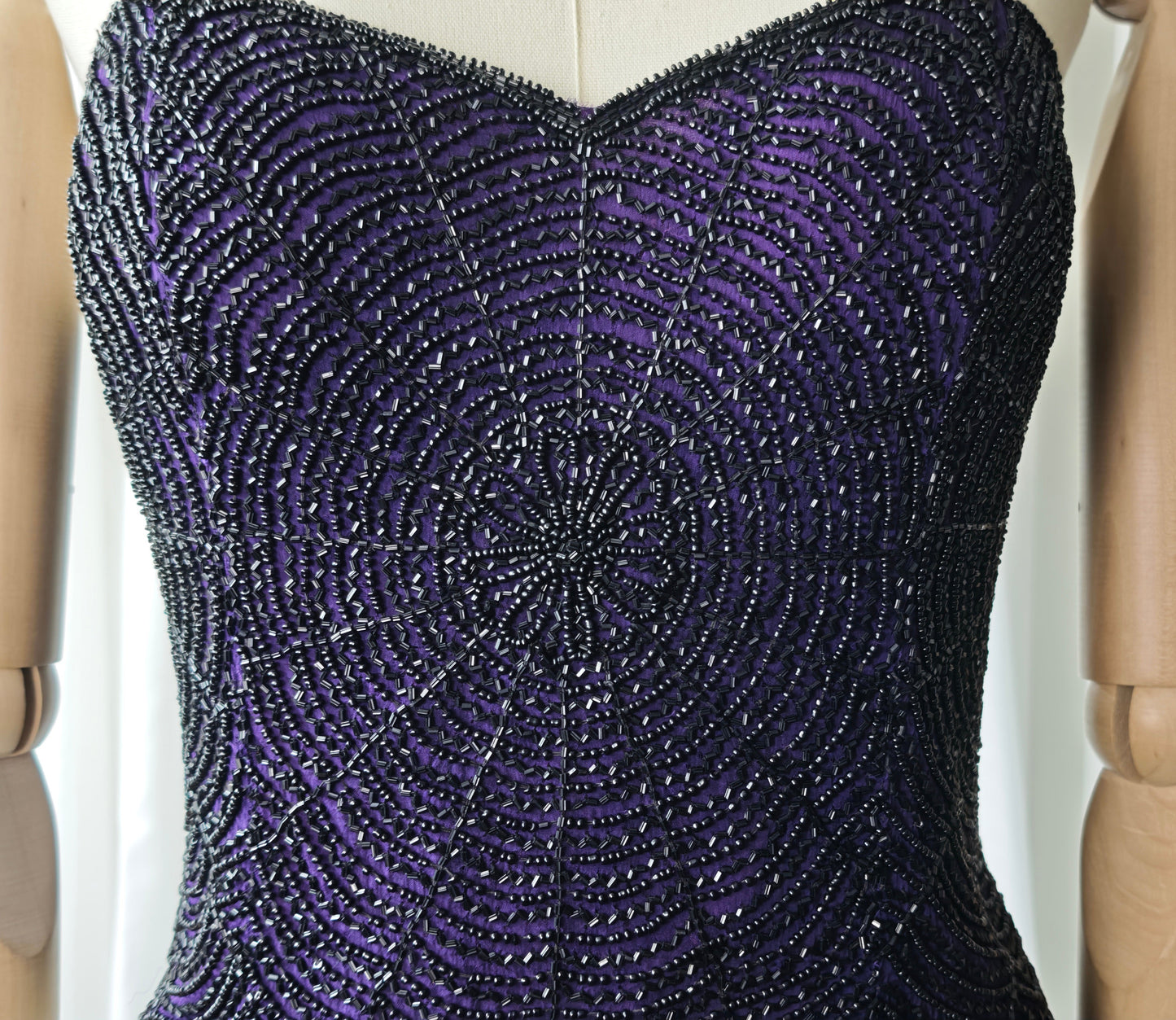 Silk beaded top