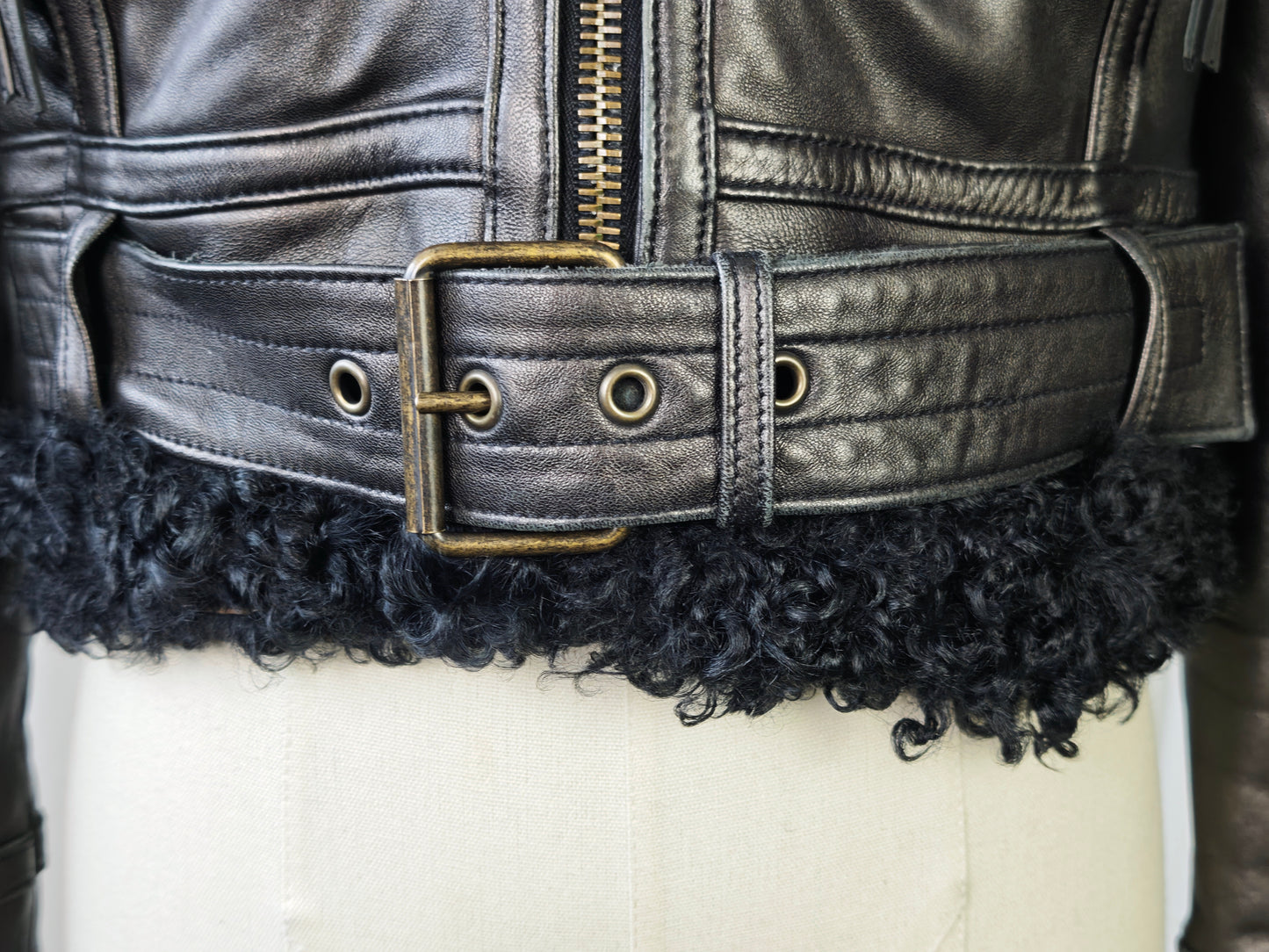 Shearling aviator jacket