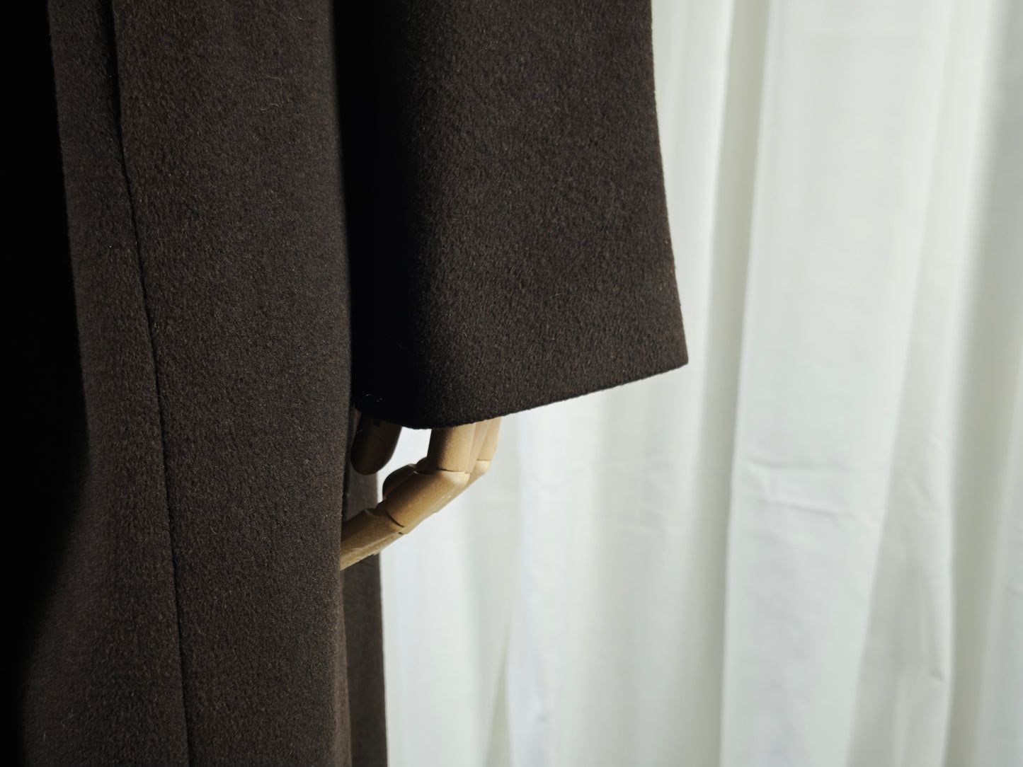 Chocolate brown coat - M/L